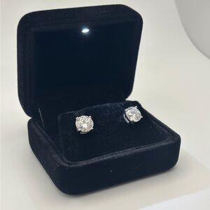 Elegant Silver Stud Earrings